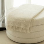 Sevil Layered Boucle Pouf Ottoman