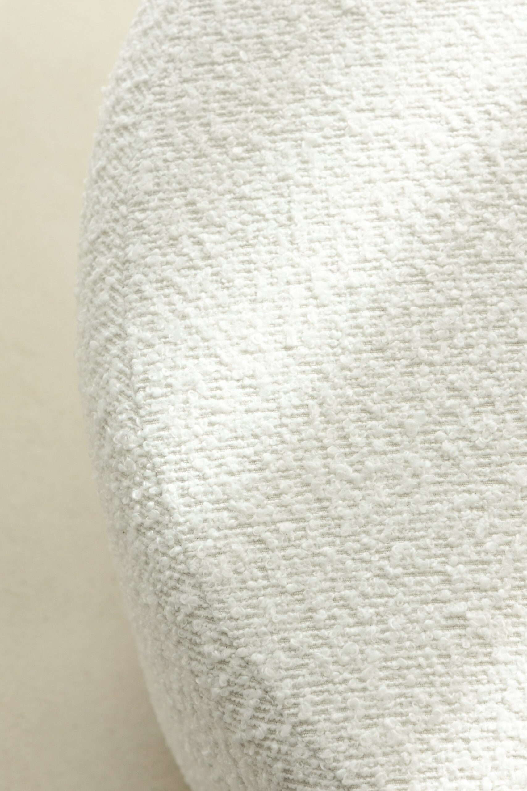 Sevil Layered Boucle Pouf Ottoman - Image 6