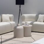 Aliki Off White Microconcrete Coffee Table (Set of 2)