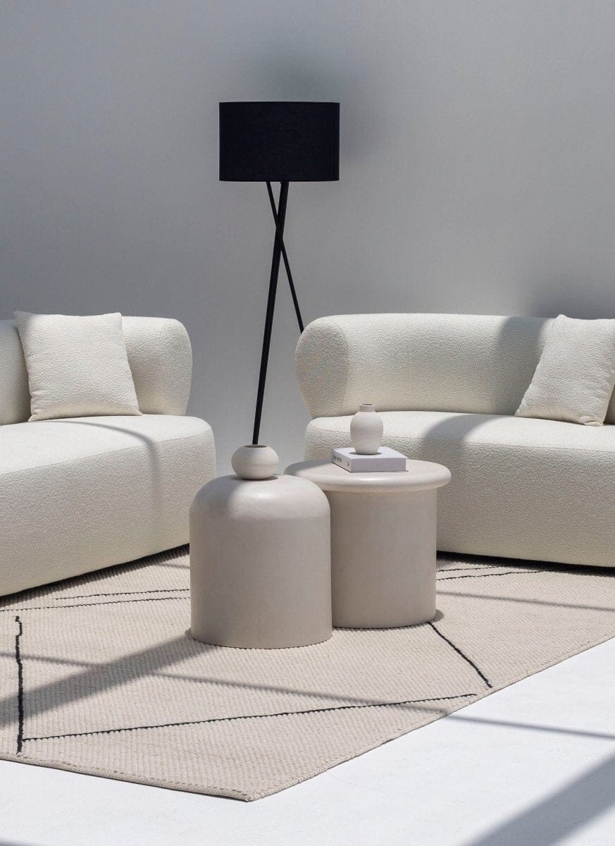 Aliki Off White Microconcrete Coffee Table (Set of 2)