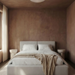 Zinovia Cream Upholstered Platform Bed
