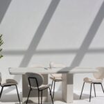 Santorini Off White Microconcrete Dining Table