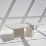 Santorini Off White Microconcrete Dining Table