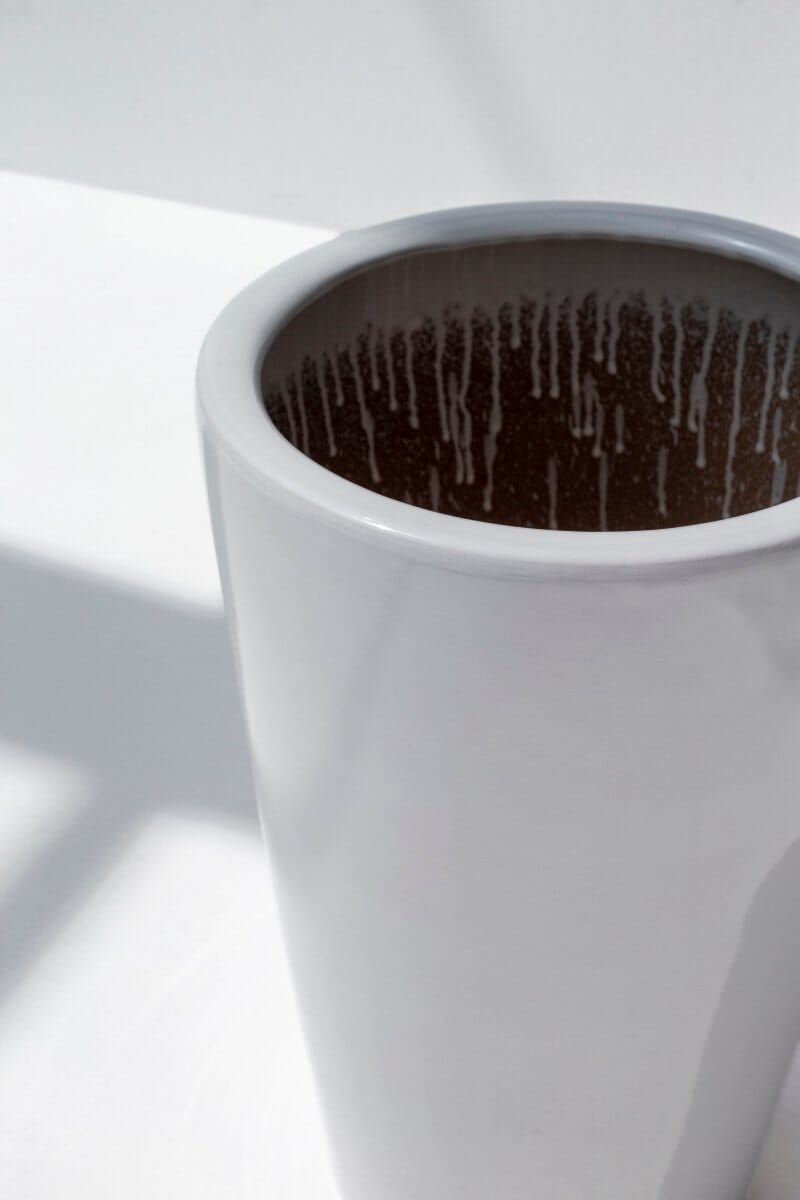 White Ceramic Pot - Image 2