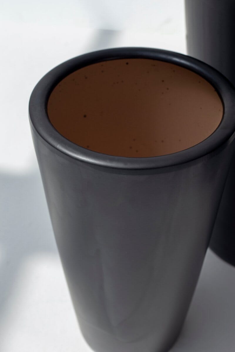 Black Ceramic Pot - Image 2