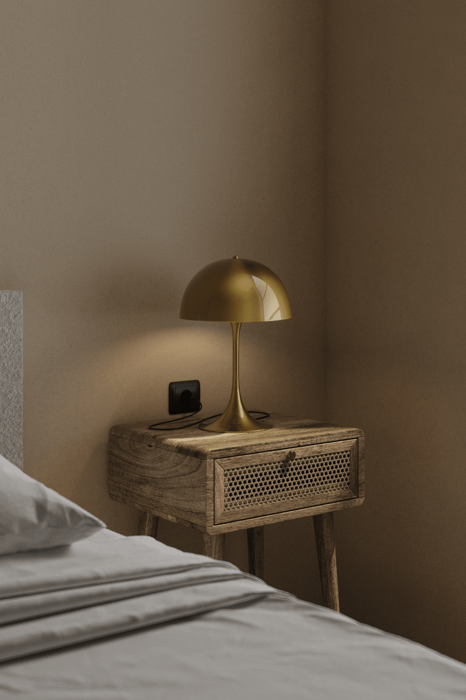 Halo Dome Gold Table Lamp - Image 3