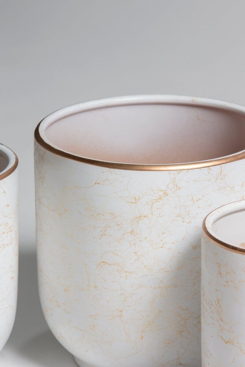 Gold Marble Veins Pattern Pot - Image 3