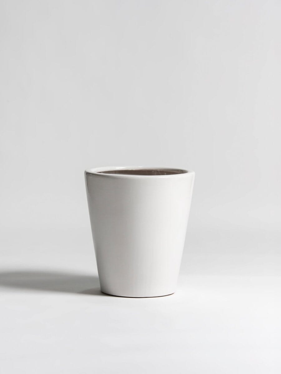 Pure White Ceramic Pot III - Image 2
