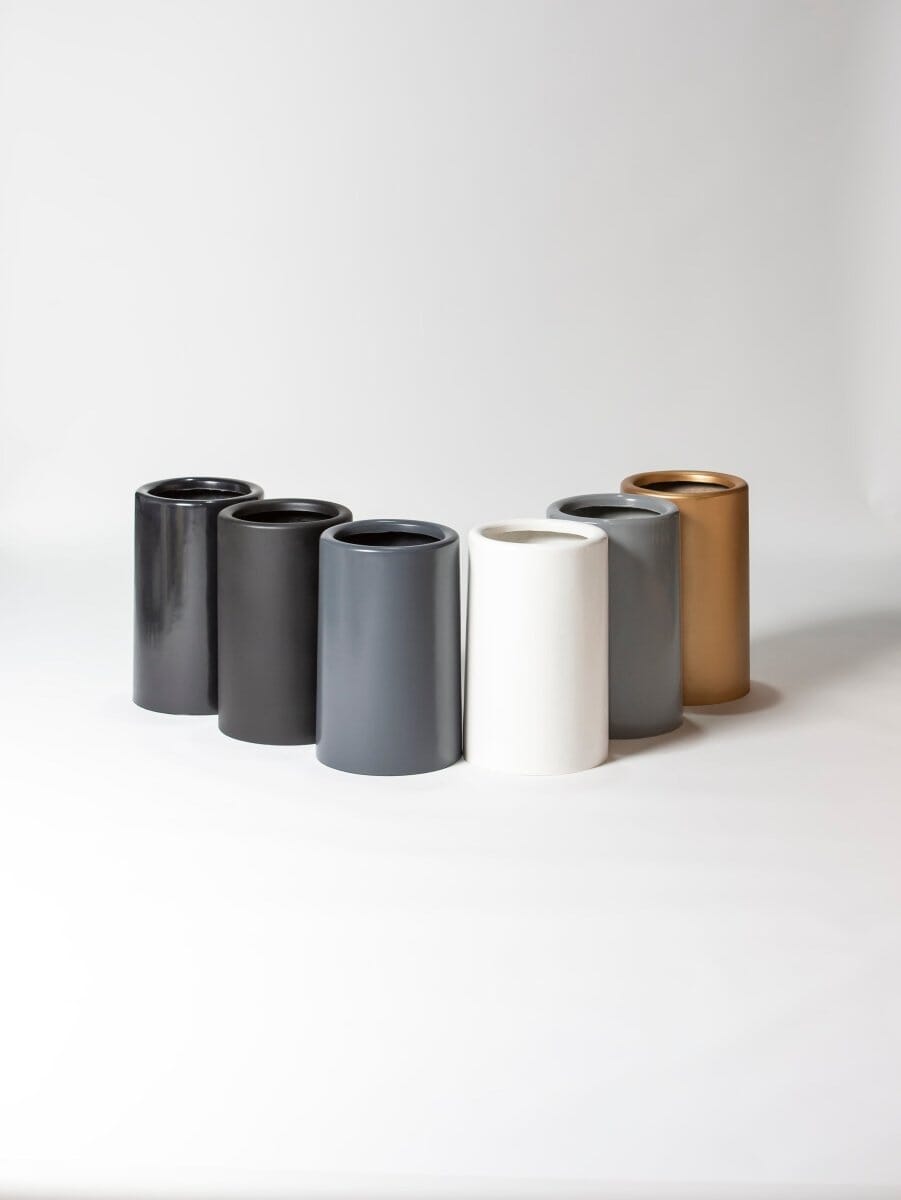 Urban Cylinder Fiber Glass Pot - Image 3