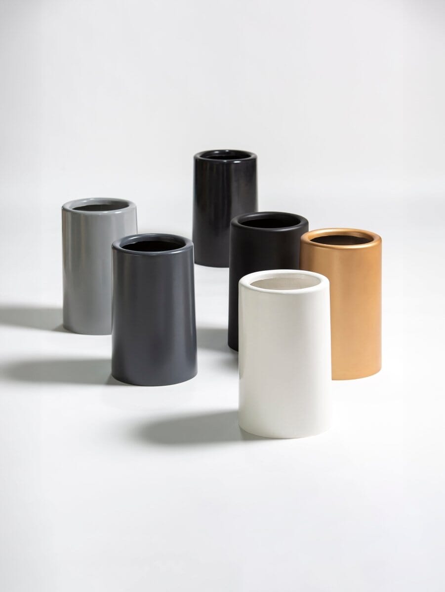 Urban Cylinder Fiber Glass Pot - Image 9