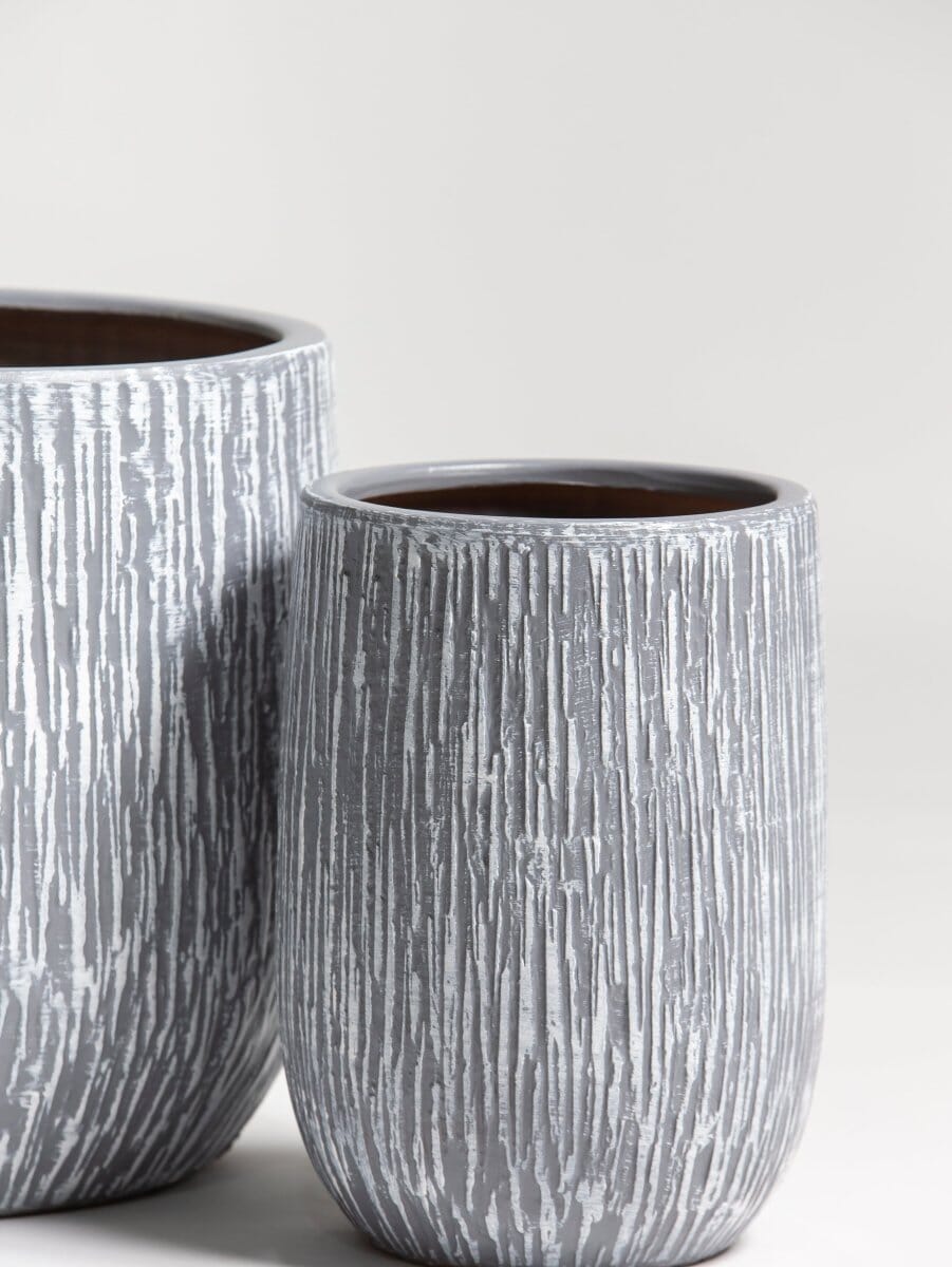 Ash BarkLine Ceramic Pot - Image 2