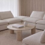 Calvessa Travertine Round Coffee Table