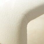 Bram Off White Boucle Arch Bench