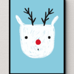 Whimsical Reindeer Wall Art