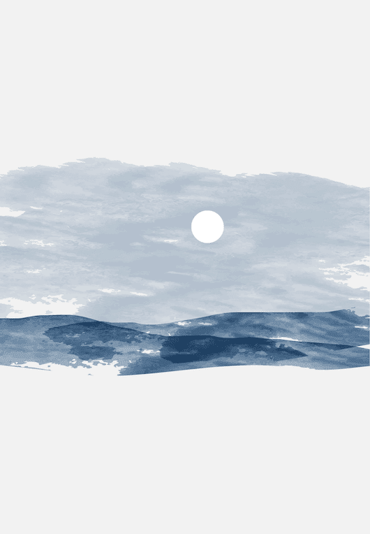 Moonlit Fjord Wall Art IV - Image 2