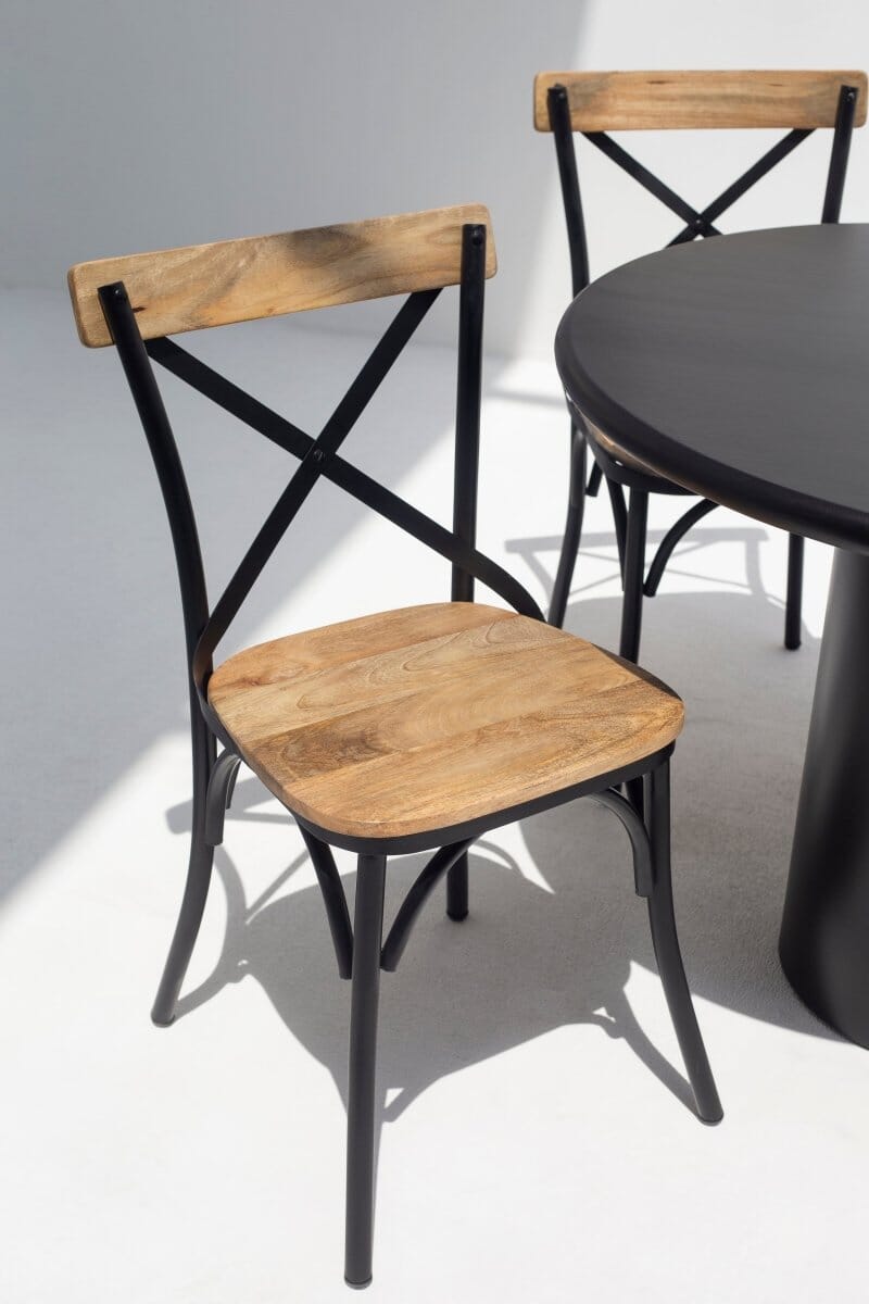 Xavia Industrial Dining Chair - Image 7