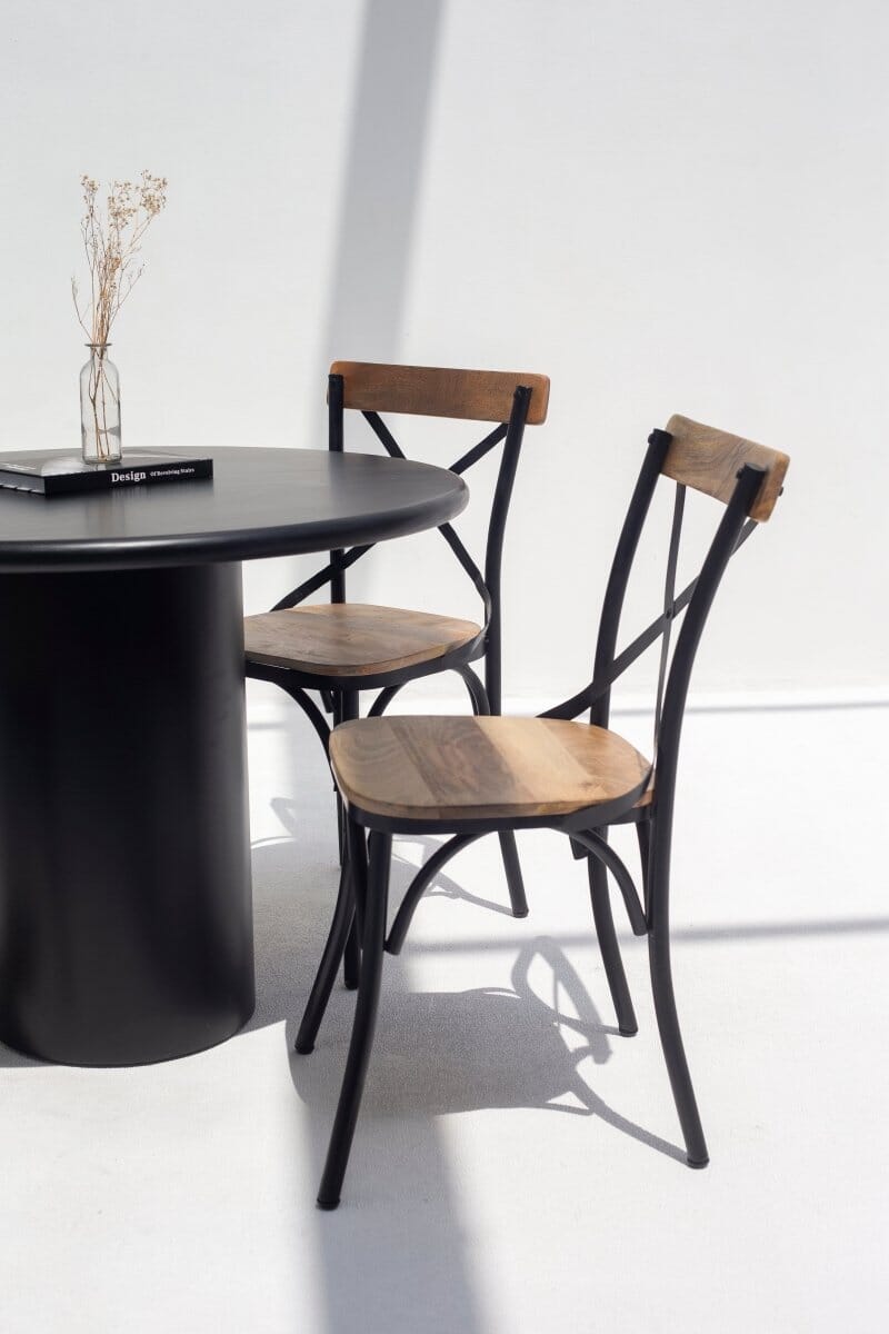 Xavia Industrial Dining Chair - Image 12