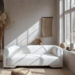 Breanna Off White Bouclé 2 Seater Sofa