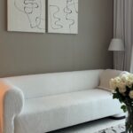 Breanna Off White Bouclé 2 Seater Sofa