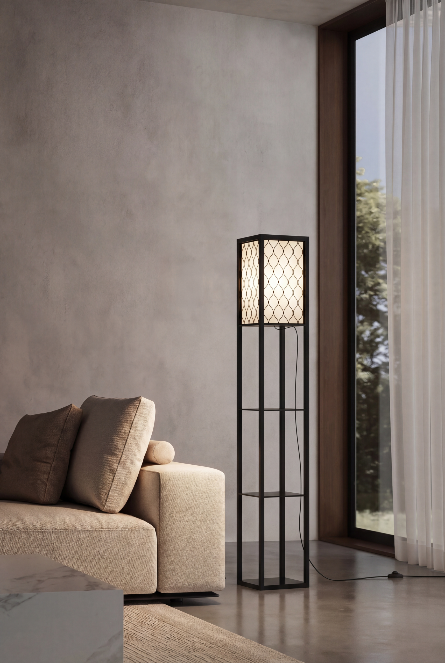 Ines Shelf Floor Lamp
