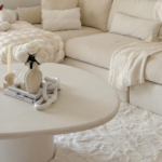 Abigail Off White Microconcrete Coffee Table