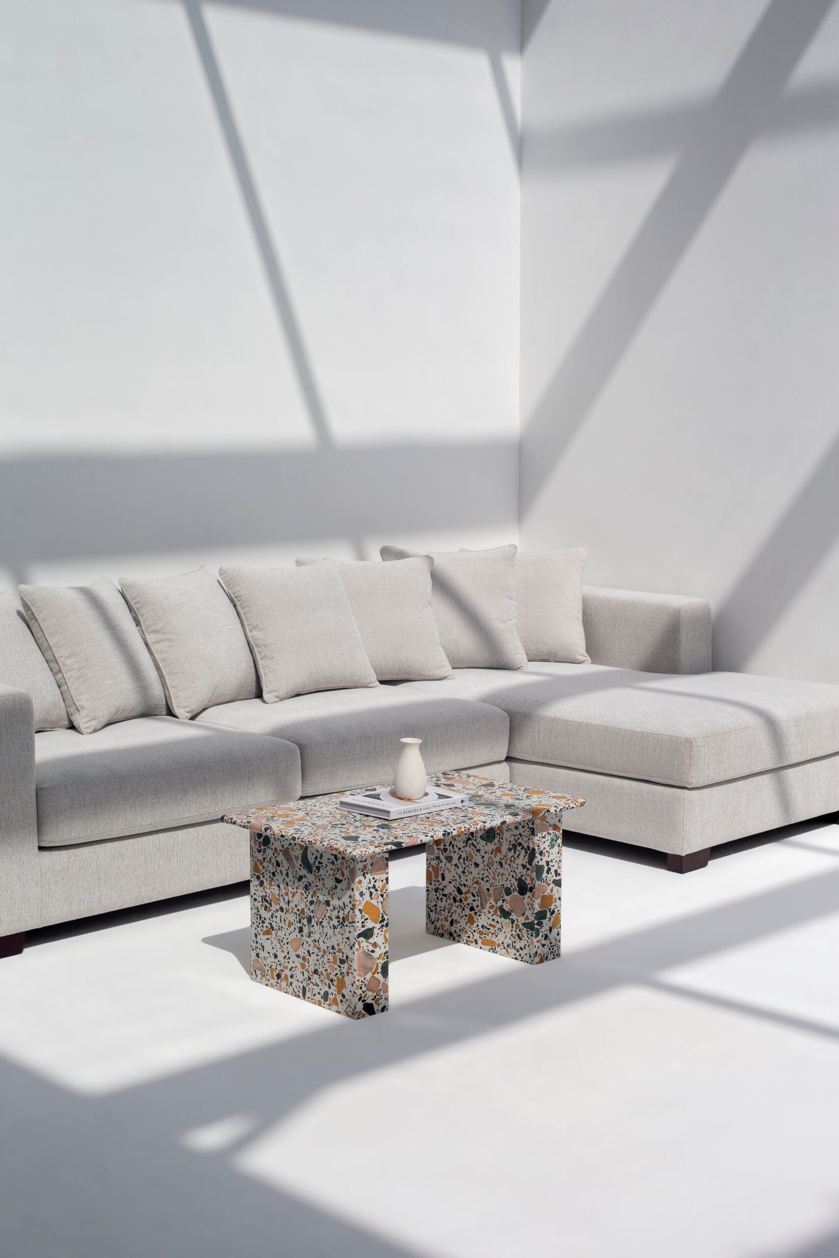 Vilma Rectangular Terrazzo Coffee Table - Image 3