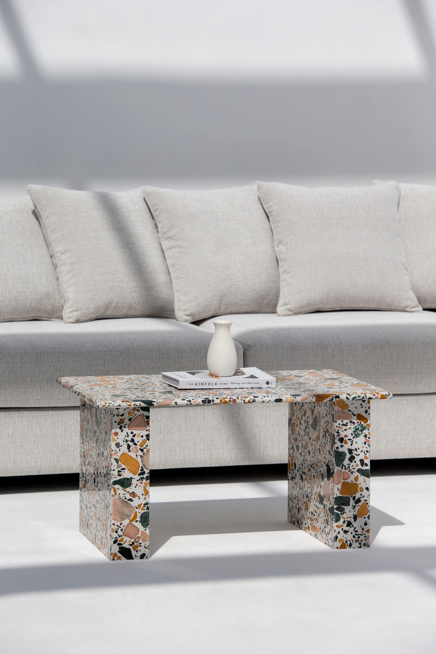 Vilma Rectangular Terrazzo Coffee Table - Image 5