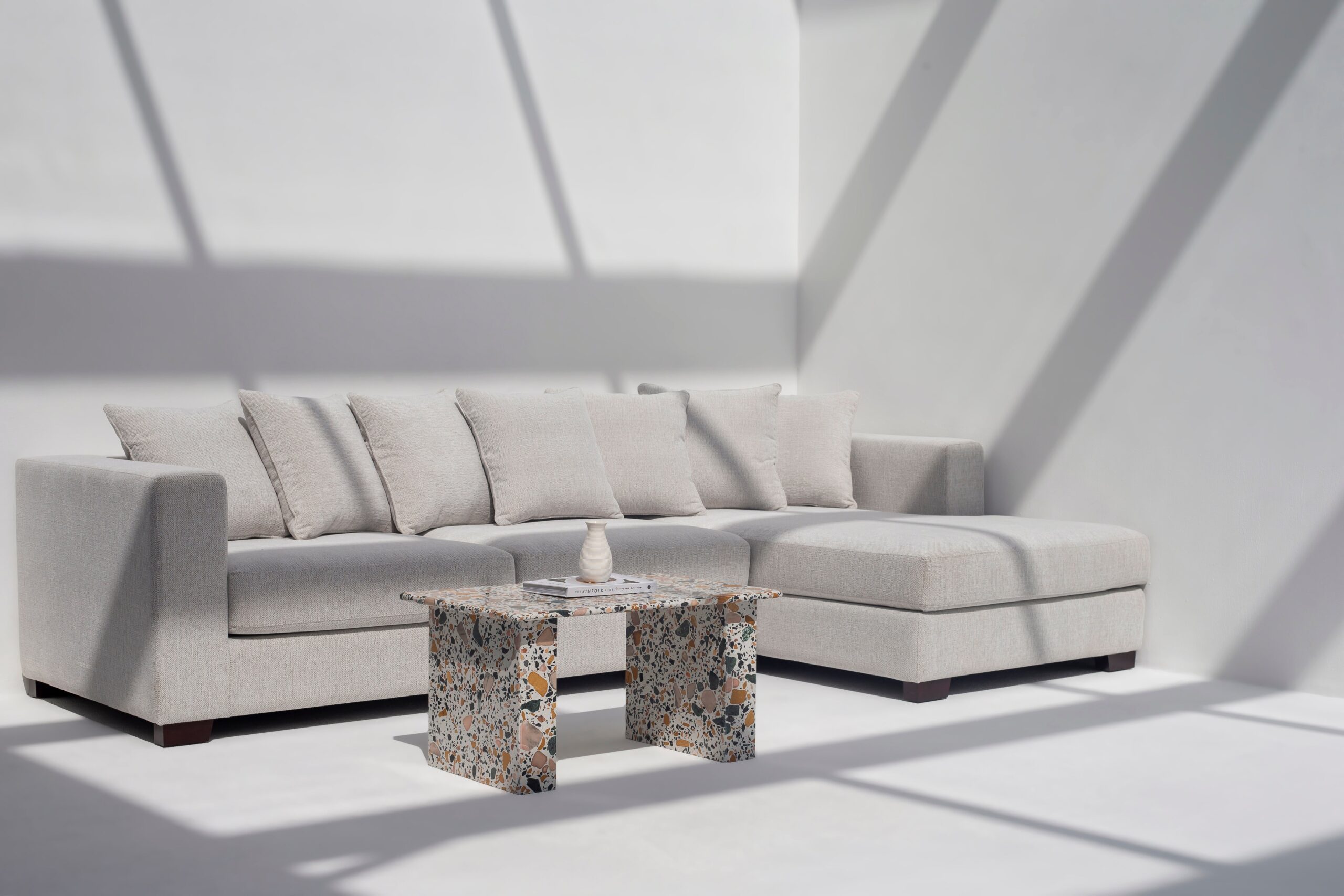 Vilma Rectangular Terrazzo Coffee Table - Image 9