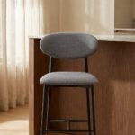 Alto Charcoal Upholstered Bar Stool