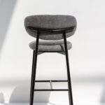 Alto Charcoal Upholstered Bar Stool