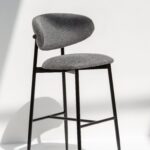 Alto Charcoal Upholstered Bar Stool
