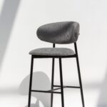 Alto Charcoal Upholstered Bar Stool