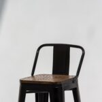 Stanley Black Frame Bar Stool