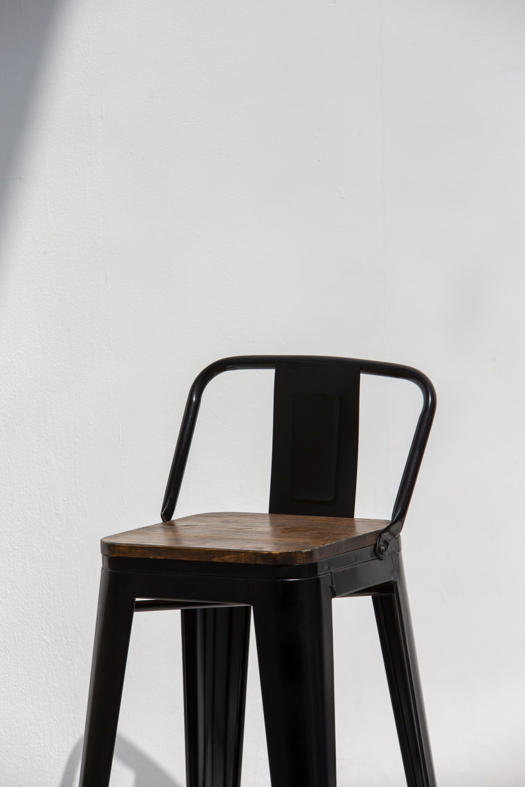 Stanley Black Frame Bar Stool - Image 2