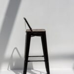 Stanley Black Frame Bar Stool