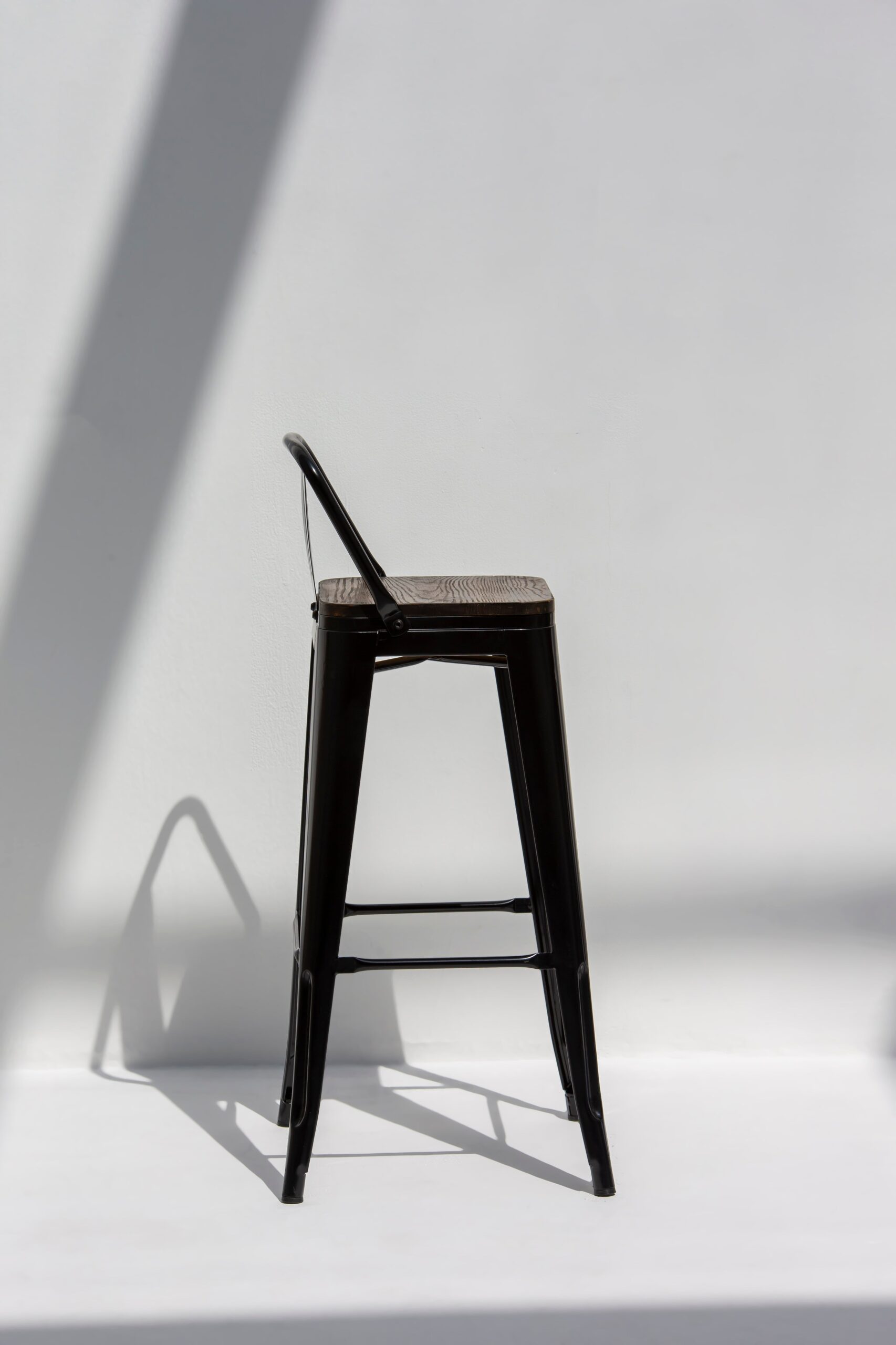 Stanley Black Frame Bar Stool - Image 3