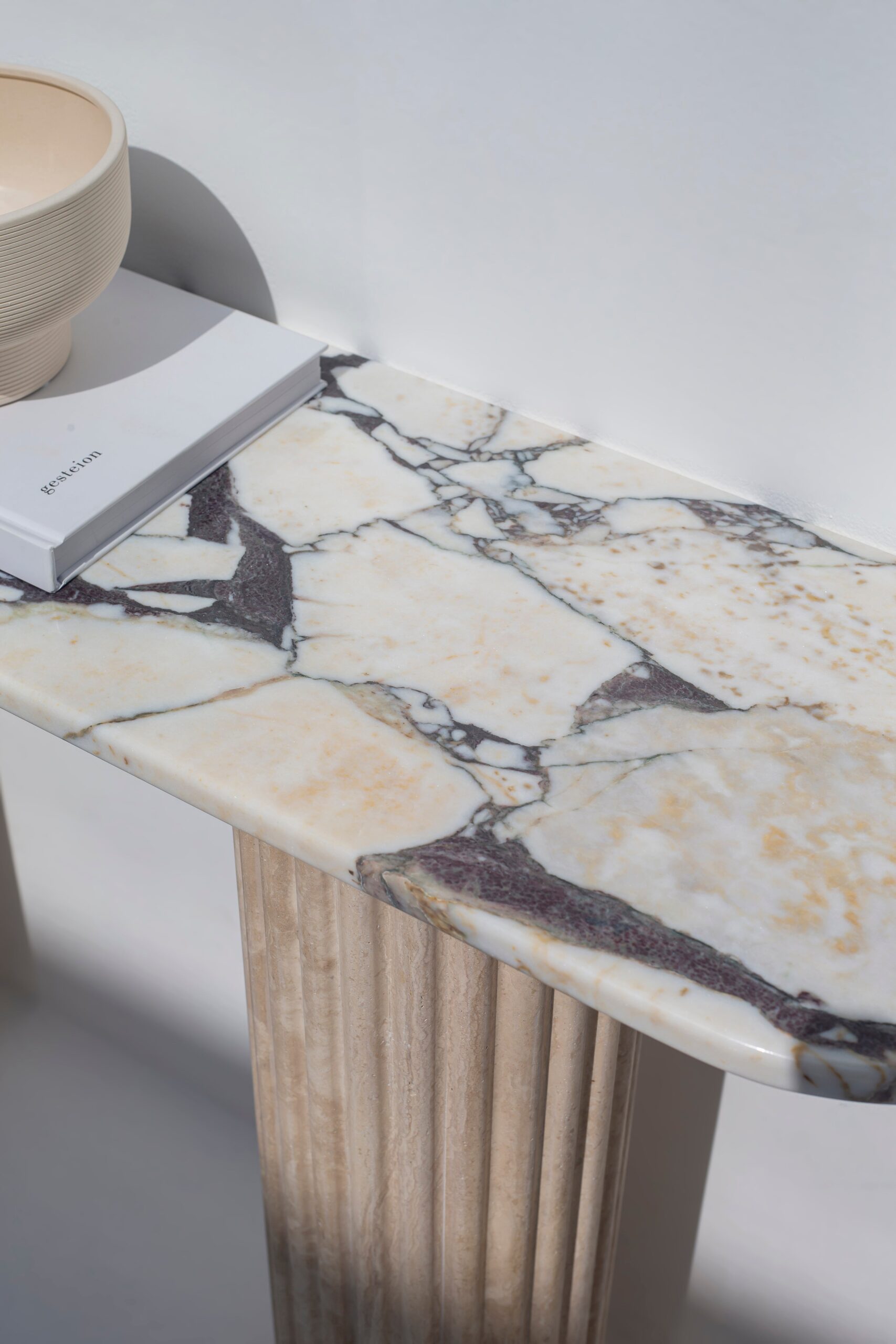 Diletta Viola Marble Top Console Table - Image 2