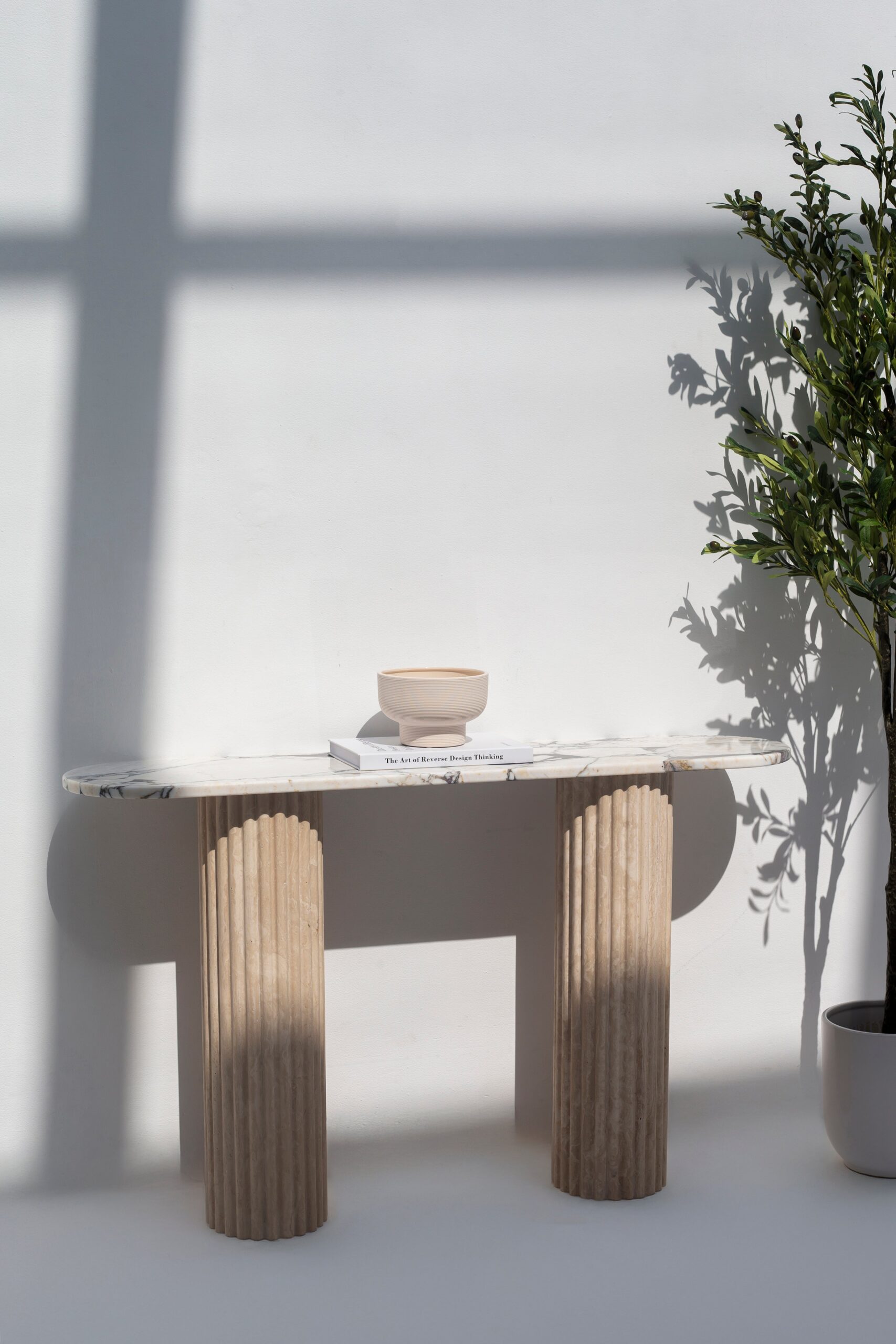 Diletta Viola Marble Top Console Table - Image 9
