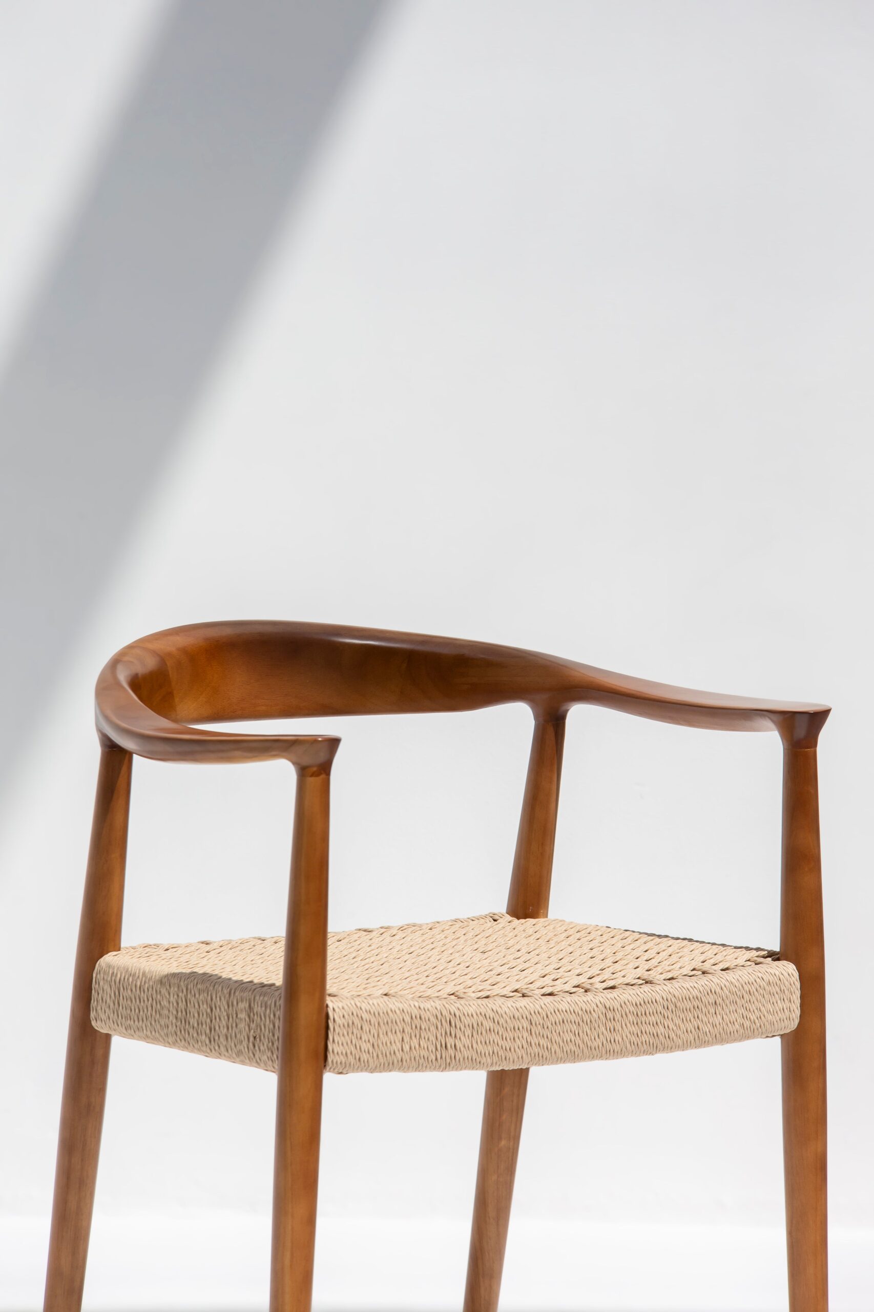 Grazia Dark Rubberwood Dining Chair - Image 2