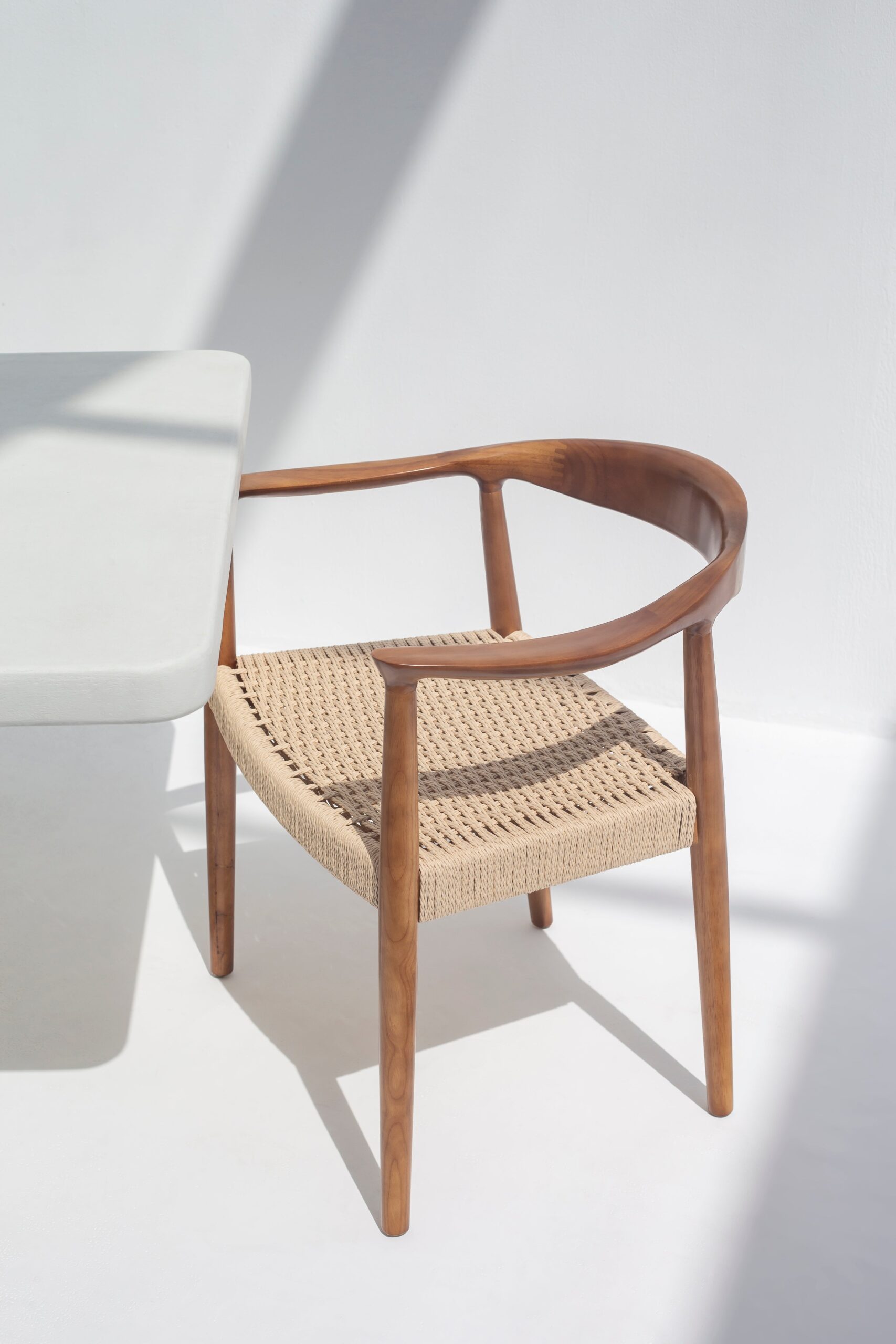 Grazia Dark Rubberwood Dining Chair - Image 4