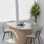 Ella Palissandro Pink Marble Dining Table