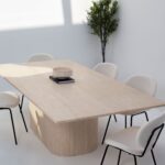 Marta Travertine Dining Table