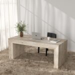 Evadne Travertine Desk