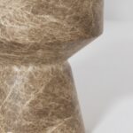 Alpina Marble-Finish Concrete Side Table