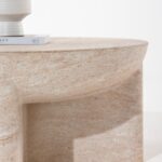 Morrison Travertine Finish Concrete Coffee Table