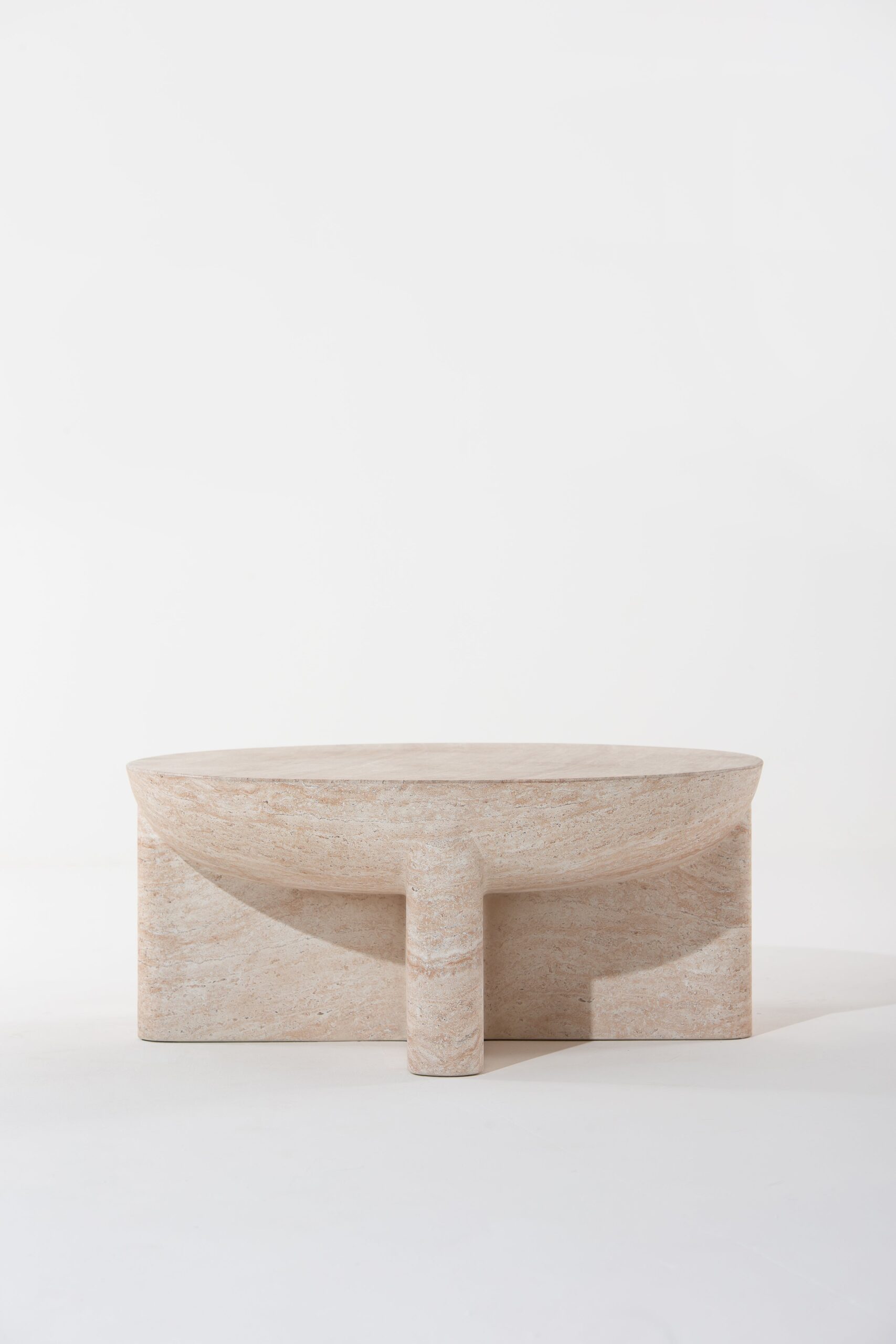 Morrison Travertine Finish Concrete Coffee Table - Image 13