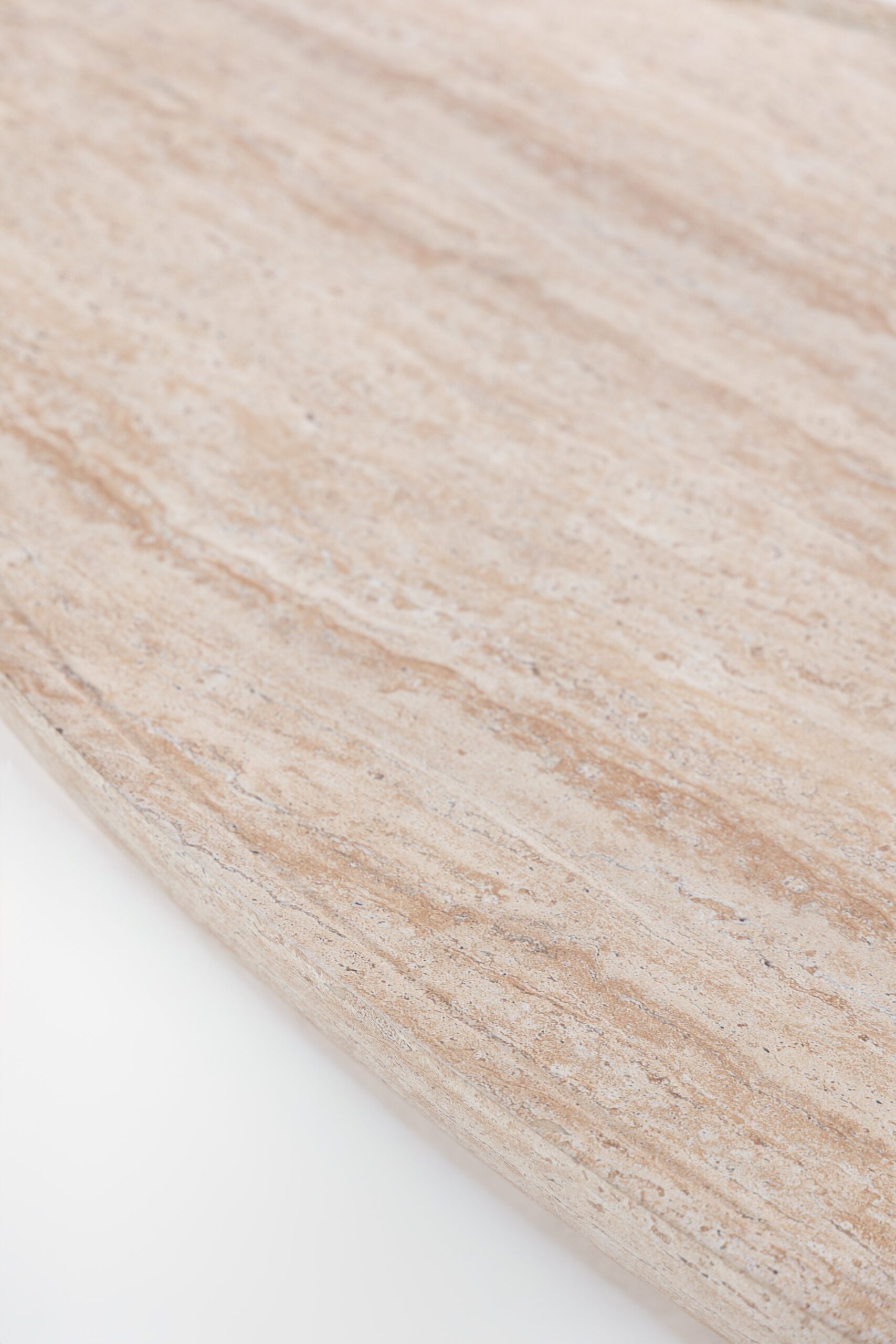 Vista Travertine Finish Concrete Coffee Table - Image 8
