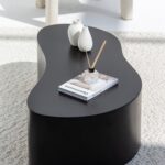 Marina Black Concrete Coffee Table
