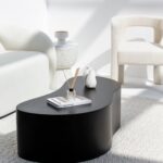Marina Black Concrete Coffee Table