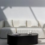 Marina Black Concrete Coffee Table